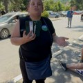 Orubovićka ceo dan u blizini biračkog mesta, sa oznakama ekoloških organizacija , dobacivala novinarima !?
