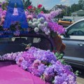 Ovaj auto sve je ostavio bez daha: Nesvakidašnja slika iz Novog Sada, ljubičasta fića okićena sa 1.000 ljubičastih ruža…
