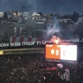 Haos na derbiju zbog transparenta Franji Tuđmanu: Izbio požar na jugu, pa poletele stolice