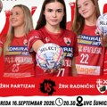 Rukometašice Radničkog 16. septembra gostuju Partizanu u drugom kolu Arkus lige
