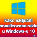 Kako isključiti personalizovane reklame u Windows-u 10