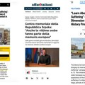 Kampanja "Upoznajte srpsko stradanje" odjeknula u italijanskim i evropskim medijima