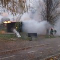 VIDEO: Izgorela baraka u Limanskom parku