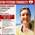 Pomozite, hitno su joj potrebni trombociti! Pomozimo Gordani Stanković iz Lipničkog Šora