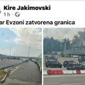 Granični prelaz Evzoni zatvoren zbog požara, u toku gašenje