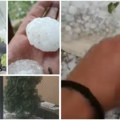 Grad veličine jajeta tukao, a ona se nije pomerila! Scena nevremena iz Zaječara kida dušu! (foto)