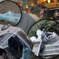 (Video,foto) krvave patike, razbacana sedišta: Jezive slike sa mesta nesreće u Sremskoj Mitrovici: Tragovi kočenja autobusa…