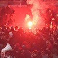 Tuča u Areni pred početak derbija: Sevale baklje i kaiševi, pogledajte šta se dogodilo