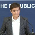Brnabić:Pozivam na mir, skupštinska većina da preuzme odgovornost i što pre formira organe vlasti