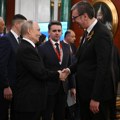 Srdačan razgovor lidera Srbije i Rusije! Predsednik Vučić sa Putinom nakon svečane večere upriličene u Moskvi (foto)