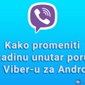 Kako promeniti pozadinu unutar poruka na Viber-u za Android