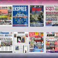 Naslovne strane današnjih novina: Prelistavanje štampe za petak, 23. maj 2025. godine