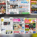 Naslovne strane današnjih novina: Prelistavanje štampe za ponedeljak, 30. jun 2025. godine