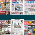 Naslovne strane današnjih novina: Prelistavanje štampe za nedelju, 9. novembar 2025. godine