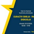 Euractiv online panel diskusija: Sve što vas zanima o unapređenju poslovnih procesa