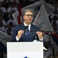 Vučić iz Arene: Nastavićemo nezavisnu spoljnu politiku - nećemo uvoditi sankcije Rusiji