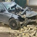 Zakucala se u zid i raznela ga, a automobil uništila: Stravična slika udesa u Temerinu