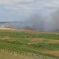 Sečanj u dimu: Vatra zahvatila njive (Video)
