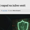 Hakerski napad na redakciju Južnih vesti