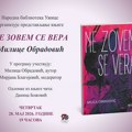 Predstavljanje romana Ne zovem se Vera