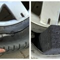 Srpski carinici zaustavili sumnjivi auto na granici Zgranuli su se kad su isekli gumu i videli šta je unutra