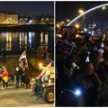 Protest „Upali svetlo, mračno je“ i kolona iz Srema stigla na Varadinski most