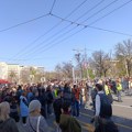 Studentski protest: Kolona ispred Policijske uprave „29. novembar“