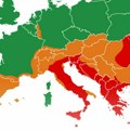 Pojavila se nova karta Evrope: Najveći deo Balkana u crvenom, dok je sever gotovo potpuno siguran