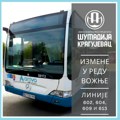 Od petka se menja red vožnje oko Kragujevca