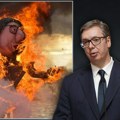 "Veoma sam Ponosan, beskrajno im hvala": Vučić: Spaljivanje lutke sa mojim likom u Hrvatskoj pokazuje koliko dobrog sam…