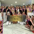 Članice plesnog studija „Golden vej” na takmičenju u Beču Zlato za svaku od šest koreografija