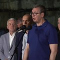 "118 Miliona evra su vredni građevinski radovi"" Vučić obišao radove na izgradnji Tiršove 2 (video)