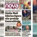 „Nova“ piše: Siniša Mali ključna figura oko predaje Generalštaba
