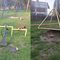 FOTO: Alarm iz Šećeranskog parka – dečije igralište ruinirano, reakcija izostaje