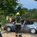 U Hrvatskoj vjetar obarao stabla, oštećena vozila, poplavljeni podrumi