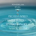 Protest u Batočini ispred opštine zbog restrikcija vode