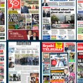 Naslovne strane sutrašnjih novina: Prelistavanje štampe za ponedeljak, 20. april 2026. godine