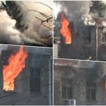 Gori kancelarija na Senjaku: 31 vatrogasac se bori s vatrenom stihijom (foto)