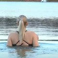 Prvo ovogodišnje kupanje na Adi Brčkaju se kao da nije februar (video)