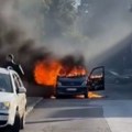 Veliki požar kod tržnog centra u Beogradu: Vatrogasne ekipe na terenu (video)