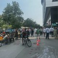Protest ispred Prekršajnog suda u Novom Sadu, podrška studentima i građanima zbog prekršajnih prijava