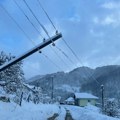 Prvi veći sneg napravio probleme širom zemlje: drveće na putevima, oboreni dalekovodi; Pojedina sela ostala bez struje