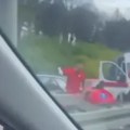 (Video) "u automobilu se nalazi čovek bez svesti": Sudar 3 automobila kod Franša, Hitna na licu mesta, stvaraju se gužve