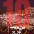 Srednjoškolci pozivaju na protest 1. septembra na Đačkom trgu u Kragujevcu