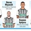 Partizan potrošio 3.775.000 evra za pojačanja