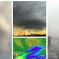 (Video, foto) nestvarne slike superćelija: Ogromni crni oblaci nad Beogradom, delovi Zemuna, Surčina, ali i Valjevo bili su…