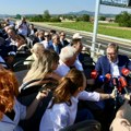 Vučić obilazi radove kod Bezdana na deonici Bački Breg-SrpskaCrnja "Osmeha Vojvodine"