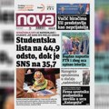 "Nova": Ko još uz naprednjake i studente prelazi cenzus