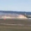 Ovo je trenutak kada se ruski bombarder Su-25 srušio u Azovsko more: Pilot se katapultirao (video)