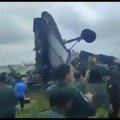 Haos u vojnoj bazi: Avion ratnog vazduhoplovstva u plamenu (video)
